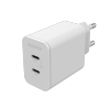 Mophie GaN Charger - ładowarka sieciowa 45W (2x USB-C) (white) [eol]